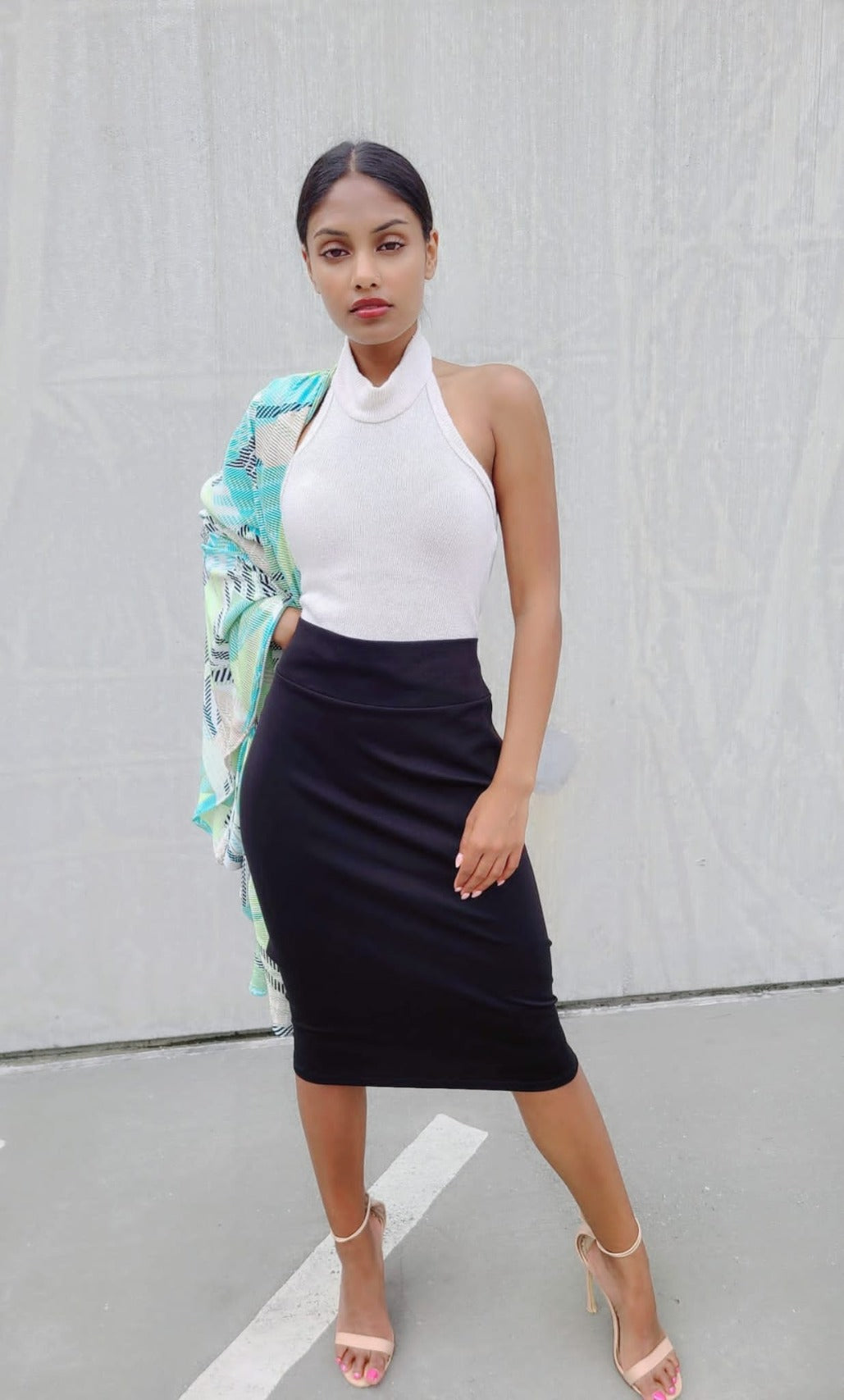 Modeltique Collection Black Pencil Skirt